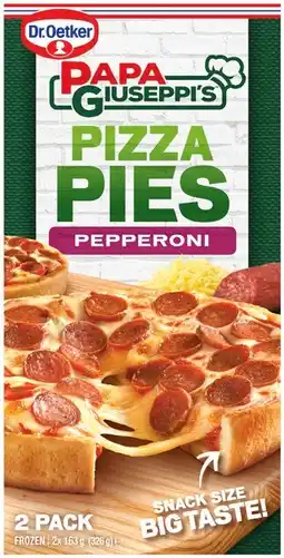 IGA Dr. Oetker Papa Giuseppi’s Pizza Pies Selected Varieties offer