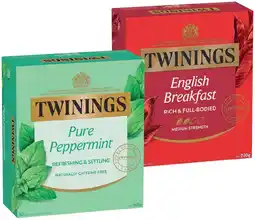 IGA Twinings Tea Bags 80‑100 Pack Selected Varieties offer