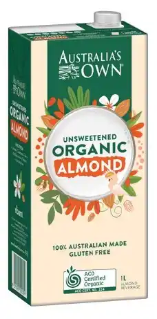 IGA Australia’s Own Organic Almond Milk Selected Varieties offer