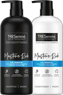 IGA TRESemmé Shampoo or Conditioner 940mL Selected Varieties offer