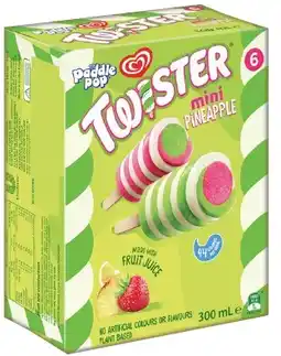 IGA Streets Paddle Pop Twister Mini Selected Varieties offer