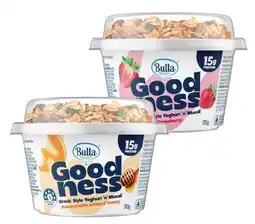 IGA Bulla Goodness Greek Style Yoghurt ‘n’ Muesli Selected Varieties offer