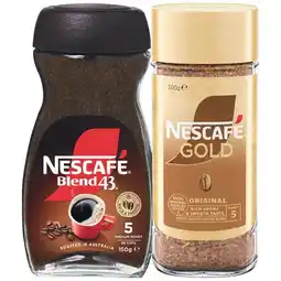 Woolworths Nescafé Blend 43 140-150g or Gold 90-100g offer