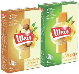 IGA Weis Bar 4 Pack, Mini 6 Pack or Tub 1 Litre Selected Varieties offer