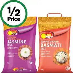 Woolworths SunRice Premium Thai Jasmine or Basmati Rice 5 kg offer