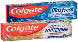 IGA Colgate Advanced Whitening or MaxFresh Toothpaste 120-200g Selected Varieties offer