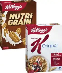 Coles Kellogg's Nutri Grain 470g or Special K 500g offer