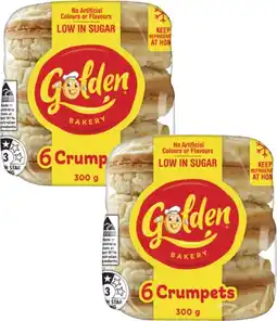 Coles Golden Crumpet Rounds 300g offer
