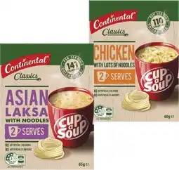 Coles Continental Cup a Soup 2 Serves-75g offer