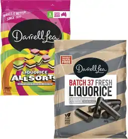 Coles Darrell Lea Batch 37 or All Sorts Liquorice 260g-270g offer