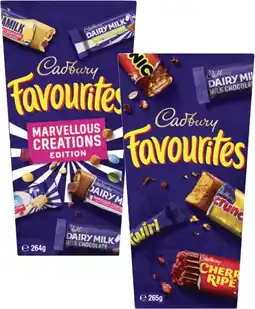 Coles Cadbury Favourites-265g offer