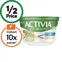 Woolworths Danone Activia Probiotic Yoghurt – From the Fridge offer