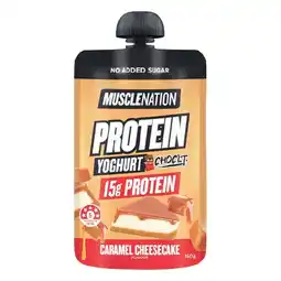 Woolworths Muscle Nation Protein Yoghurt Caramel Cheesecake Pouch – From the Fridge offer