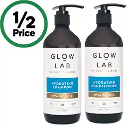 Woolworths Glow Lab Shampoo or Conditioner 600ml offer