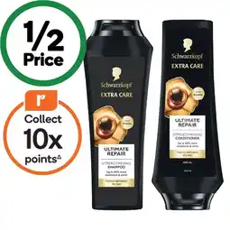 Woolworths Schwarzkopf Extra Care Shampoo or Conditioner 400ml offer