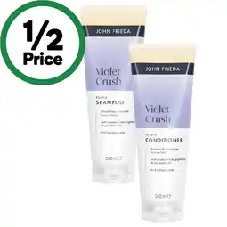 Woolworths John Frieda Shampoo or Conditioner 250ml offer
