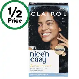 Woolworths Clairol Nice’N Easy Permanent Hair Colour offer