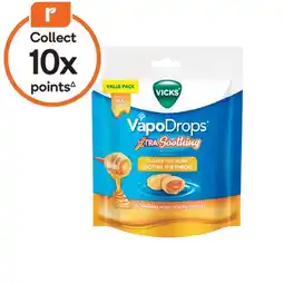 Woolworths Vicks VapoDrops Extra Soothing Lozenges Honey offer