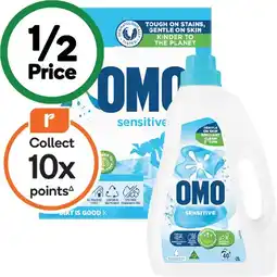 Woolworths OMO Laundry Liquid 2 Litre, Powder 2 kg or Capsules Pk 28 offer