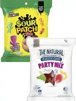 Coles The Natural Confectionery Co. or Sour Patch Kids Lollies 130g-230g offer