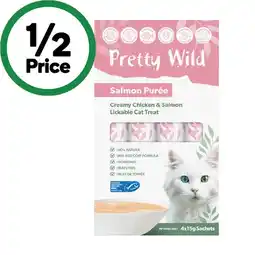 Woolworths Pretty Wild Creamy Purée Cat Treats offer