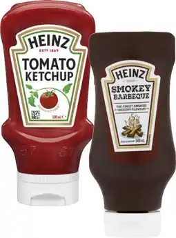 Coles Heinz Ketchup or Barbeque Sauce 500mL offer