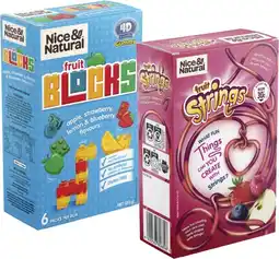 Coles Nice & Natural Strings or Blocks 120g-136g offer