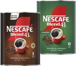 Coles Nescafé Blend 43 Instant Coffee offer