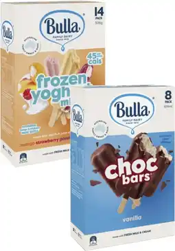 Coles Bulla Frozen Dessert Sticks-14 Pack 472mL-750mL offer