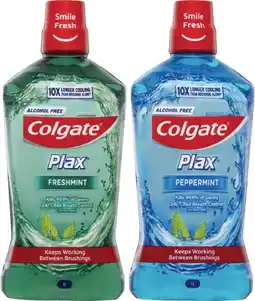 Coles Colgate Plax Fresh Mint Mouthwash offer