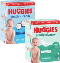 Coles Huggies Baby Wipes-240 Pack offer