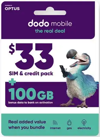 Coles Dodo $33 SIM + Credit Pack offer