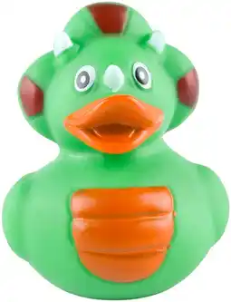 Toymate Quacklings Triceratops Rubber Duck offer