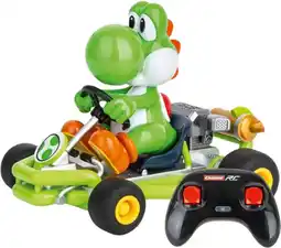 Toymate Carrera RC Mario Kart 2.4GHz - Yoshi Race Kart with Sound offer