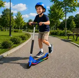 Toymate Swifte Lumo Glide Kick Scooter Blue offer