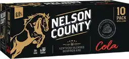 BWS Nelson County Bourbon & Cola 6% 375mL Cans offer