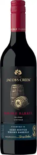 BWS Jacobs Creek Double Barrel Shiraz offer