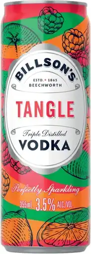 BWS Billson’s Vodka & Fruit Tangle 355mL offer
