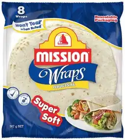IGA Mission Wraps 6‑8 Pack Selected Varieties offer