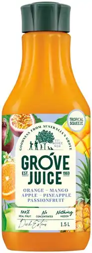 IGA Grove Juice Selected Varieties offer