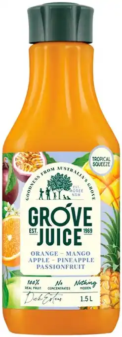 IGA Grove Juice Selected Varieties offer