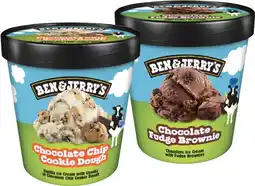 IGA Ben & Jerry’s Ice Cream 427-458mL or Brookie Dough Cool-lection 4 Pack Selected Varieties offer