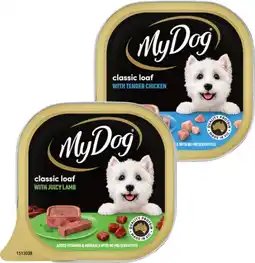 IGA My Dog Wet Dog Food Selected Varieties offer