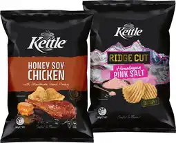 IGA Kettle Potato Chips 135‑165g Selected Varieties offer