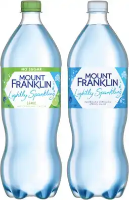 IGA Mount Franklin Lightly Sparkling Water Selected Varieties offer