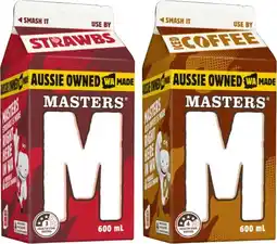 IGA Masters Flavoured Milk Selected Varieties offer