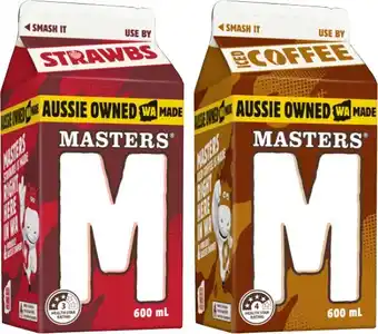 IGA Masters Flavoured Milk Selected Varieties offer