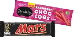 IGA Mars Medium Bars 35‑50g or Darrell Lea Choc Logs 3 Pack Selected Varieties offer