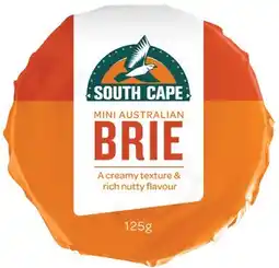 IGA South Cape Mini Brie or Camembert Cheese 125g offer