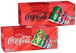 IGA Coca Cola, Sprite or Mount Franklin Lightly Sparkling Water 10x375mL Selected Varieties offer